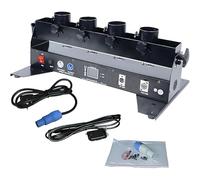 Máquina de confeti profesional, lanzador de confeti eléctrico con control remoto, máquina de confeti de 4 disparos para DJ, fiestas, discotecas, bodas y escenarios