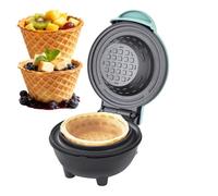 Máquina de conos gofrados, con revestimiento antiadherente, 350 W, gofrera de cono para helados, para cumpleaños, Navidad, , vacaciones, postre, hogar, desayuno, adultos