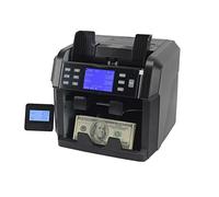 Máquina de contador de dinero Número de serie Lectura Mixta Valor Contador Denominación Clasificador Money Counter Fake Money Sorter With Built-in Printer With LCD Display