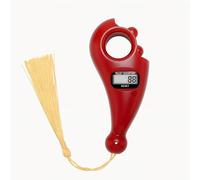 Máquina de conteo electrónica, portátil y silenciosa, para cantos budistas, oración de meditación, mantras de yoga, uso en el templo en casa (rojo)