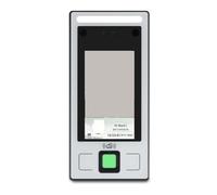 Máquina de control acceso con huella dactilar dinámica, pantalla alta definición IPS 4,3 pulgadas y vista completa, tiempo asistencia ABS para empleados