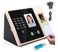 Máquina de Control de Asistencia, Reloj de fichar con Reconocimiento Facial, Huella Dactilar, Pin y RFID, Máquina de Control Asistencia para pequeñas Empresas, Sistema Inglés Sin Internet Sin Cuotas