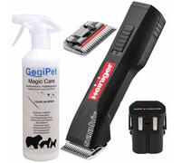 Máquina de cortar inalámbrica Heiniger Saphir Basic + kit de aseo GogiPet Magic Care