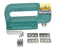 Máquina de corte de bordes de cuero, separador manual de cuero para reparación de cuero, herramienta peladora de cuero de mano con 4 rodillos, máquina de adelgazamiento de cuero, máquina de