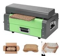 Máquina de corte de cartón, fabricante de cojines de embalaje para el hogar, oficina y envío de comercio electrónico, 325/425 mm de ancho, control giratorio, convierte las cajas en acolchado protector