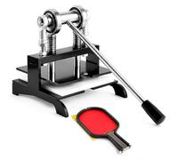 Máquina de corte de goma para tenis de mesa, plataforma de corte manual con cuchillas para estilos de raqueta de precisión, ideal para técnicas de agarre y sacudida