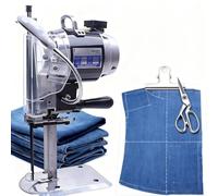 Máquina de Corte de Tela, Cuchilla Recta Vertical Eléctrica 1200W, Afilado Automático, Grosor de Corte 110-390mm para Talleres Profesionales(250mm)