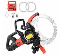 Máquina de corte del cazador de pared del anillo eléctrico con 2 cuchillas, máquina de corte de concreto de 3000 rpm, profundidad de corte máximo de 300 mm, para construcción, renovaciones 8980W