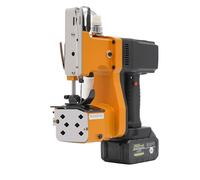 Máquina de coser a batería GK9-350D 190W Motor de cobre - Bag Sewing Machine para envasado y forraje, industria, almacén, amarillo, con enchufe de la UE, adecuado para agricultura y comercio