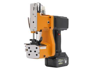 Máquina de coser a batería GK9-350D 190W Motor de cobre - Bag Sewing Machine para envasado y forraje, industria, almacén, amarillo, con enchufe de la UE, adecuado para agricultura y comercio