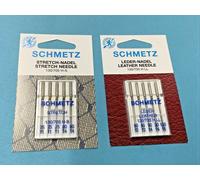 Máquina de Coser Agujas Schmetz Pistones Planos Sistema 130 Cuero Y Jersey Top