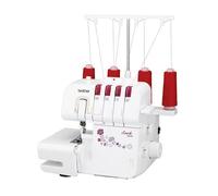 Brother Overlock M343D - 2 agujas, brazo libre, LED, diferencial ajustable, 3 años de garantía