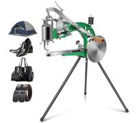 Máquina de coser de cuero, máquina de reparación de zapatos, máquina de coser con doble línea de nailon de algodón, máquina de costura de cuero para zapatos y tiendas de campaña