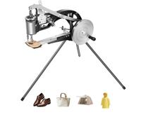 Máquina de coser de cuero para reparación de zapatos, máquina de coser Cobbler con trípode de pie, máquina de coser a mano, ajustable 360°, para zapatos, bolsos, tiendas de campaña, ropa