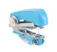 Máquina de coser de mano, mini máquina portátil de reparación de dobladillos de costura rápida de un solo hilo para uso en viajes de bricolaje en el hogar para principiantes(azul)