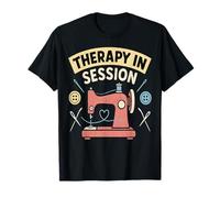 Máquina de Coser de Terapia en sesión, diseño Vintage Camiseta