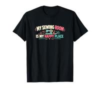 Máquina de Coser Divertida My Sewing Room Is My Happy Place Camiseta