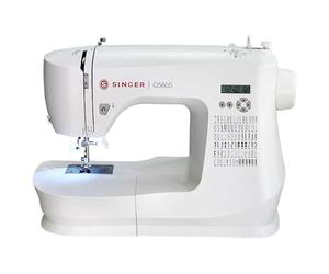 Máquina de Coser electrónica Singer C5605, Puntadas de Costura, elásticos, Bordados Puntadas Decorativas, Ojales Doble Lazada del pie para Tejidos Gruesos Exclusiva de CUCIREONLINE