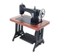 Máquina de coser en miniatura retro, juguete de máquina de coser en miniatura - Estatua de máquina de coser retro pequeño modelo - de paisaje, accesorios de juego de simulación, decoración de