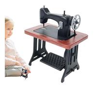 Máquina de Coser en Miniatura Retro, Juguete de máquina de Coser en Miniatura | Modelo de máquina de Coser Vintage a Escala 1:24, Accesorios de Juego, Adorno de Muebles de Paisaje para el hogar