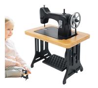 Máquina de coser en miniatura retro - Máquina de coser para el hogar de muñeca modelo a escala 1:24 - Ornamento de paisaje Play Play Props Novelty Decor para dormitorio, sala de juegos, pequeña máquin