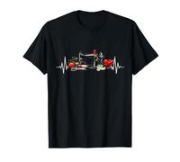 Máquina de Coser Heartbeat Tailor Costurera Craft Lover Art Camiseta