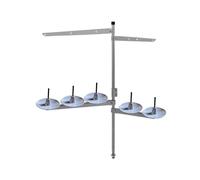 MáQuina de Coser Industrial de Metal, Soporte para 5 Carretes de Hilo para Coser Suministros de Bordado con Base de PláStico Resistente
