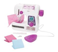 ColorBaby My Home Máquina de Coser para niños, con luz, Aguja con Protector, Pedal de Mano, Incluye Telas Rosa y Azul, Juegos de Costura, Juguetes educativos 3 años (39552)