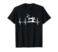Máquina de Coser Latidos del Corazón Costurera Camiseta