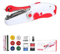 Máquina de coser manual, mini máquina de coser eléctrica portátil para adultos principiantes, fácil de usar, ideal para coser ropa