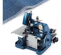 Máquina de coser Overlock industrial de alta velocidad, remalladora con estructura metálica