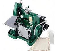 Máquina de coser Overlock industrial de alta velocidad, remalladora con estructura metálica