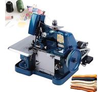 Máquina de coser Overlock, potencia de alta velocidad de 250 W con longitud de puntada ajustable para algodón, lana y prendas de punto