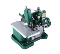 Máquina de coser overlock, remalladora manual para cuero con 3000 puntadas/min, longitud de puntada ajustable, herramienta de dobladillo resistente para costura y dobladillo(Green)