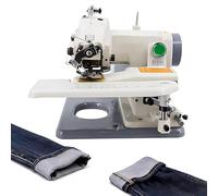 Máquina de Coser para Dobladillo Invisible Portátil - Máquina Profesional de Puntada Ciega con Pedal de Pie, 1200 Rpm Alta Velocidad, Longitud de Puntada Ajustable de 3 a 8 mm y Puntada de Cadena