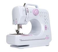 Máquina de Coser Pequeña, Máquina de Coser para Principiantes con Enrollador Automático de 12 Patrones de Puntada para Uso Diario Familiar(Enchufe de la UE)