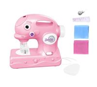 Máquina de coser portátil - Base para sastrería de ropa de diseño de simulación, aparato artesanal en miniatura alimentado por batería, escudo protector | para el desarrollo de capacidades
