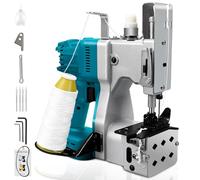 Máquina de coser portátil con batería para Makita 18 V, batería recargable, máquina de coser eléctrica, máquina de coser a mano para saco de tela, saco de papel, saco de arena, saco de yute, saco de