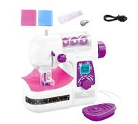 Máquina De Coser Portátil - Máquina De Coser De Para Niños, Juego De Manualidades Alimentado Por Batería, Adecuado Para Principiantes, Juego De Ficción | Manualidades Para Niños, Ejercicios D