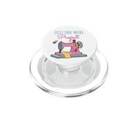 Máquina de Coser Quilter Costurera Alcantarillado Quilting Lover PopSockets PopGrip para MagSafe