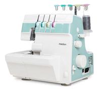 Máquina de coser remalladora overlock Medion MD 19169 Blanca 13 Programas 1200 Spm