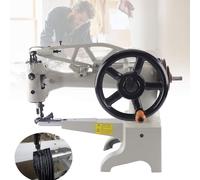 Máquina de coser resistente para reparación de zapatos, parche manual de cuero con manivela para costuras de botas y zapatos, herramienta de una sola aguja para manualidades de cuero
