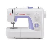 Máquina de coser SINGER Simple automática violeta y blanca, 32 puntadas