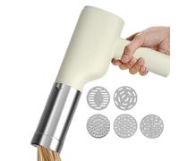 Máquina De Creación Pastas Eléctricas | Copa Fideos Inalámbrico Con 5 Moldes | Maker D E Pastas Recargable Para Espaguetis Frescos Caseros, Fettuccine, Ramen | Maquinaria Creattion Pastas