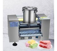 Máquina de crepes y panqueques, grado comercial, totalmente automática, potencia de 2800 W, control de grosor uniforme, rango de calefacción de 150 a 200 °C para una producción consistente, 10