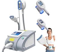 Máquina de Criolipólisis de Congelación de Grasa - Máquina Profesional de Adelgazamiento por Criolipólisis, Vacío + Vibración + Luz Azul