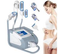 Máquina De Criolipólisis Para Adelgazar Y Eliminar Grasa Corporal, Con 3 Asas Y Pantalla Táctil De 8 Pulgadas,Se Puede Aplicar En Mentón, Cuello, Abdomen, Cintura, Muslos, Pantorrillas Y Glúteos