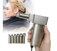 Máquina De Crochet Eléctrica, Máquina De Tejer A Mano, 6 Cabezales Trenzadores (6-16 Mm) + 20 Agujas De Crochet, Fácil De Crear (trenza Rápida), Para Principiantes Y Profesionales,Silver