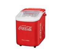 Salco Máquina de cubitos de hielo Coca-Cola, cubitos de hielo en 8-13 minutos, con abrebotellas COCA-COLA (10 kg en 24 h - rojo)
