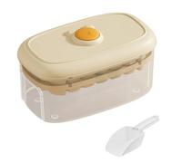 Máquina de cubitos de hielo con diseño de desmoldeo simple Haga 56 cubos Congelador de doble capa para cócteles, café, cocina, almacenamiento, congelador a prueba de fugas. Juego de cubos